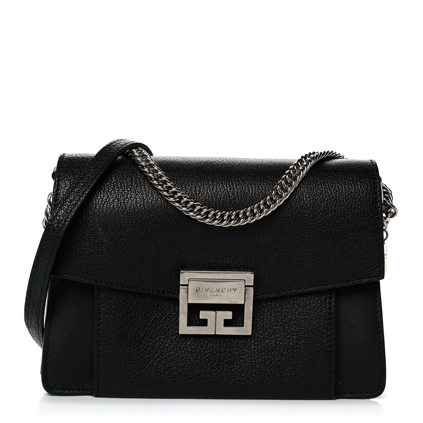 Sugar Goatskin Small GV3 Shoulder Bag Black