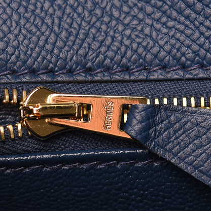 Hermes Epsom Kelly Sellier 28 Bleu De Malte 20 of 36