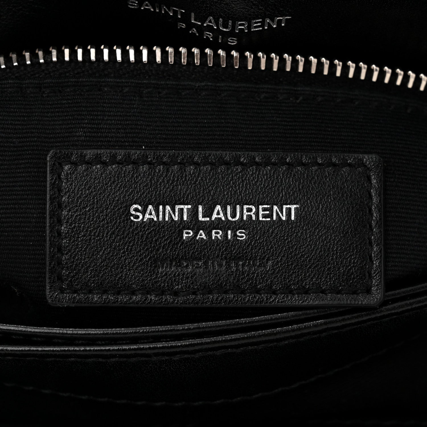 Saint Laurent Calfskin Y Quilted Monogram Toy Loulou Crossbody Bag Black 6 of 13