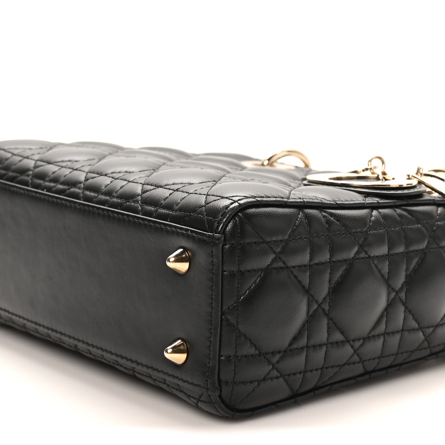 Christian Dior Lambskin Cannage Small My ABCDior Lady Dior Black 9 of 9