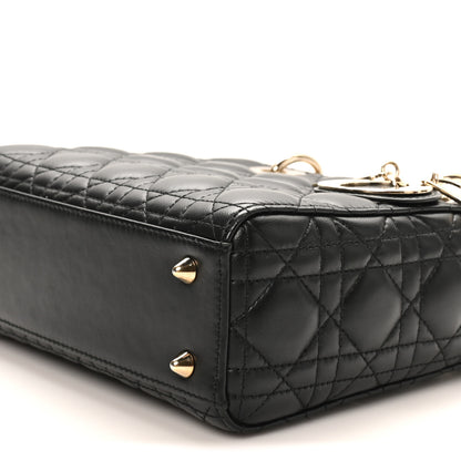 Christian Dior Lambskin Cannage Small My ABCDior Lady Dior Black 9 of 9