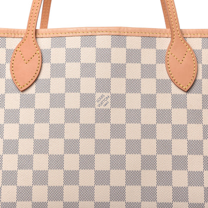 Louis Vuitton Damier Azur Neo Neverfull MM Rose Ballerine 10 of 11