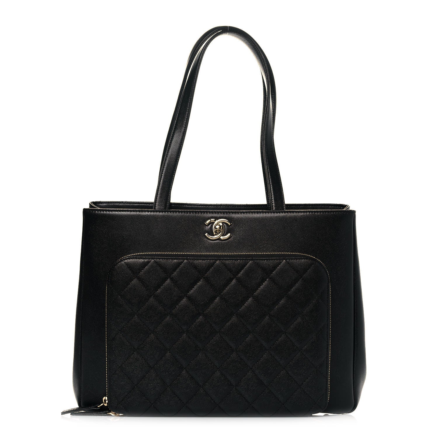 Chanel Caviar Quilted Large Business Affinity Shopping Bag Black 1 of 11