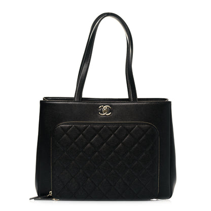 Chanel Caviar Quilted Large Business Affinity Shopping Bag Black 1 of 11