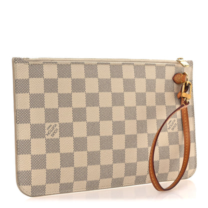 Louis Vuitton Damier Azur Neverfull MM GM Pochette 3 of 12