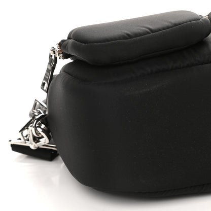 Prada Tessuto Nylon Pocket Cargo Shoulder Bag Black White 8 of 10