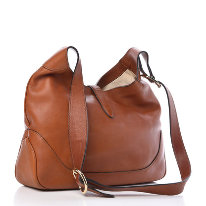 Gucci Calfskin New Medium Jackie Shoulder Bag Tan 3 of 21