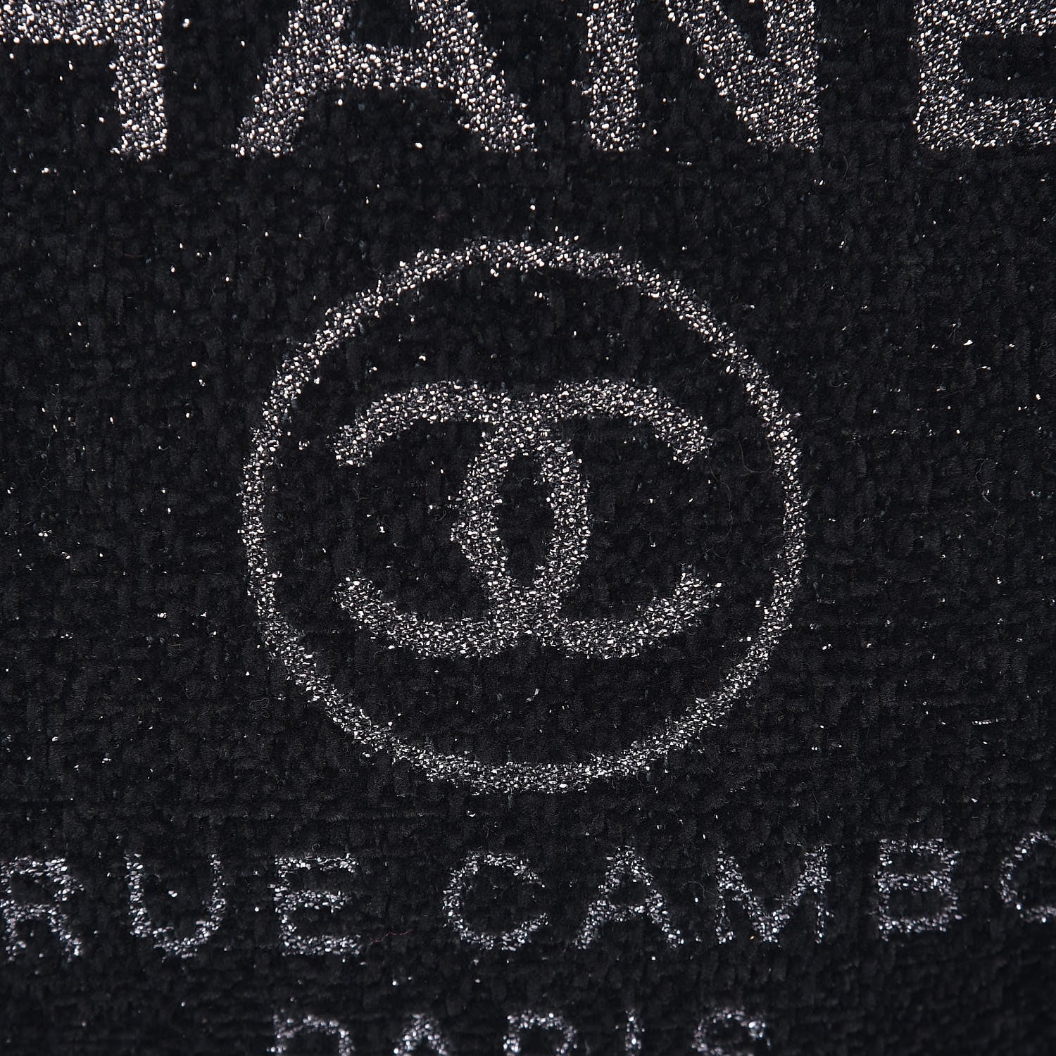 Chanel Lurex Boucle Medium Deauville Tote Black 8 of 11