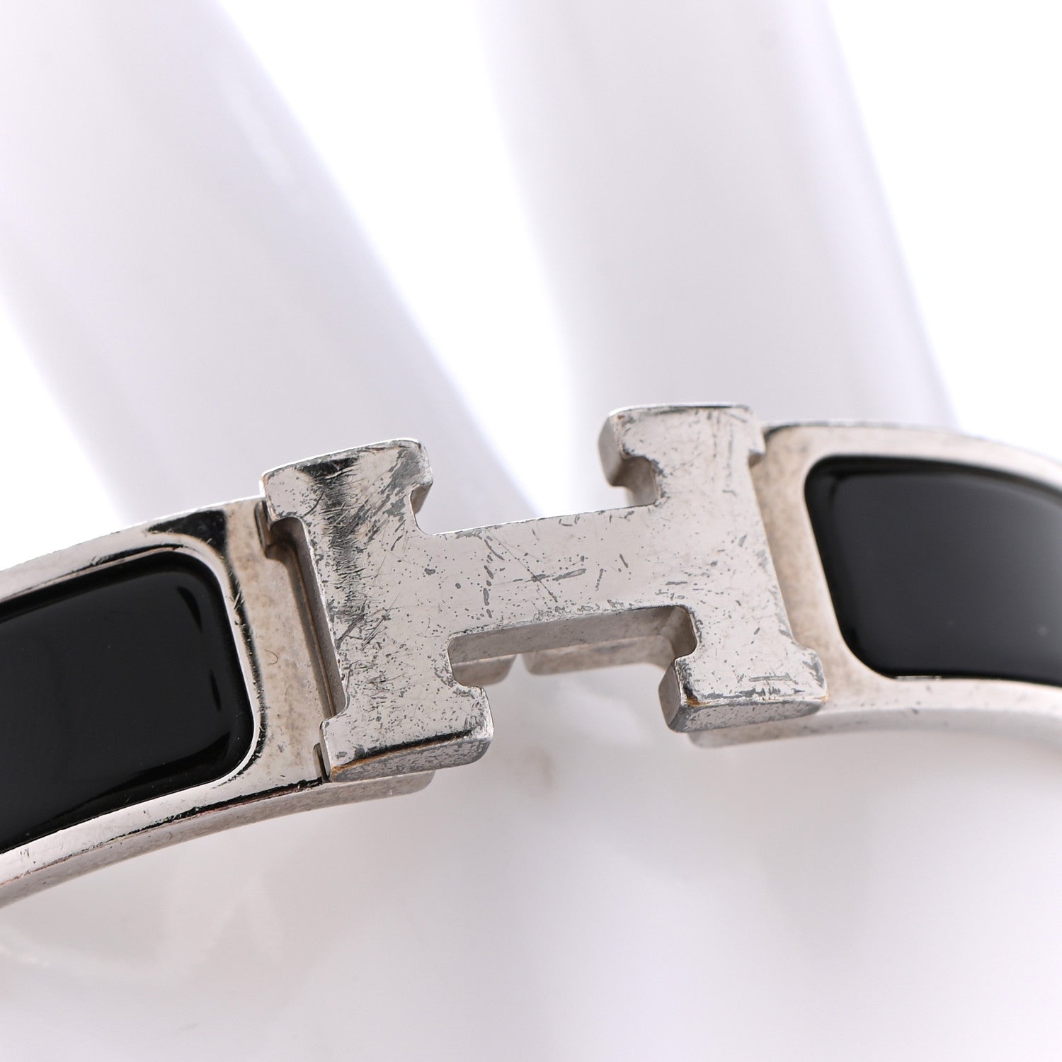 Hermes Enamel Narrow Clic Clac H Bracelet PM Black 4 of 7