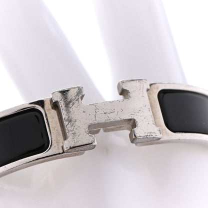 Hermes Enamel Narrow Clic Clac H Bracelet PM Black 4 of 7