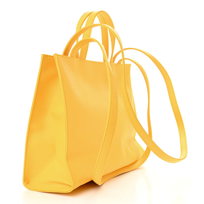 Telfar Vegan Leather Medium Shopping Bag Yellow 3 of 11