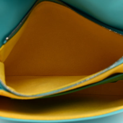 Louis Vuitton Lambskin Embossed Monogram Vuittamins Pochette Coussin Menthe Jaune 11 of 12