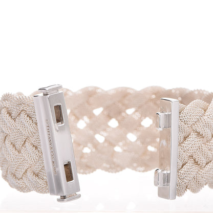 Tiffany Sterling Silver Somerset Braided Bracelet 5 of 6