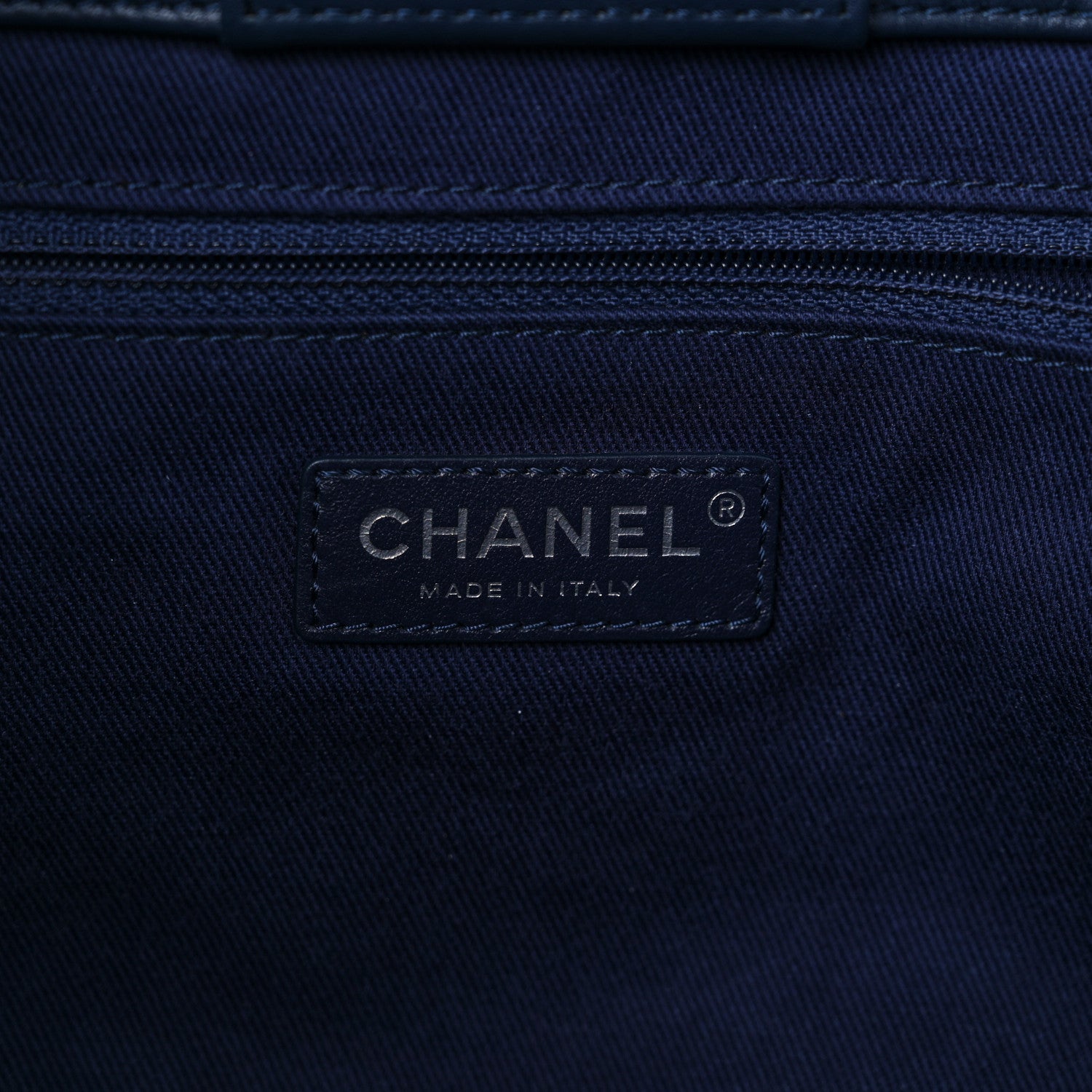 Chanel Denim Quilted Large Coco Handle Shopping Tote Blue 7 of 12