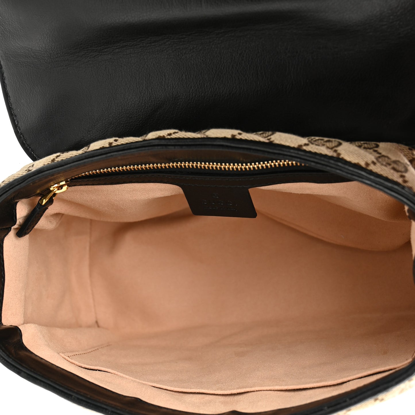 Monogram Azalea Calfskin Matelasse Diagonal Small GG Marmont Top Handle Shoulder Bag Beige Ebony Black