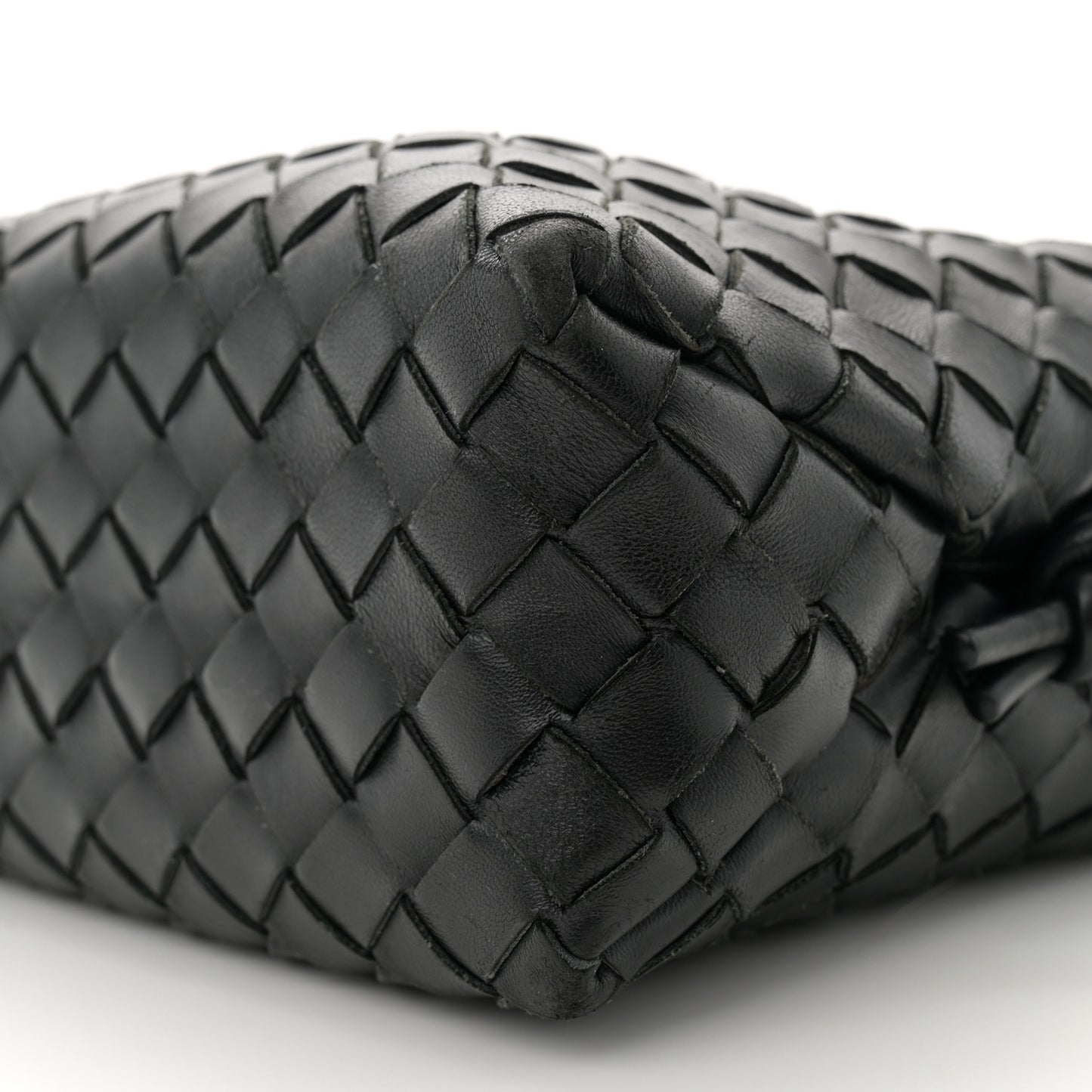 Nappa Intrecciato Small Loop Camera Bag Black