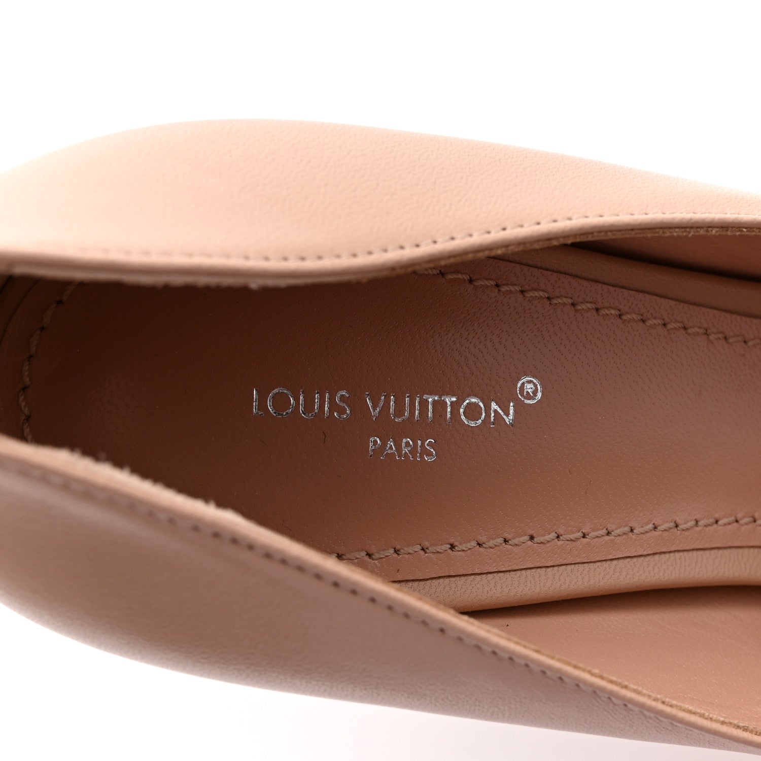 Louis Vuitton Lambskin Sparkle Pumps 38.5 Nude 9 of 11
