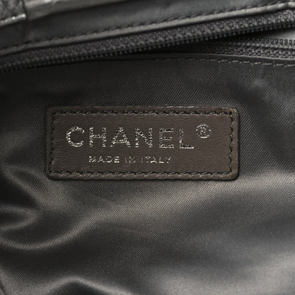 Chanel Metallic Lambskin Perforated Hollywood Accordion Flap Bag Silver 6 of 10