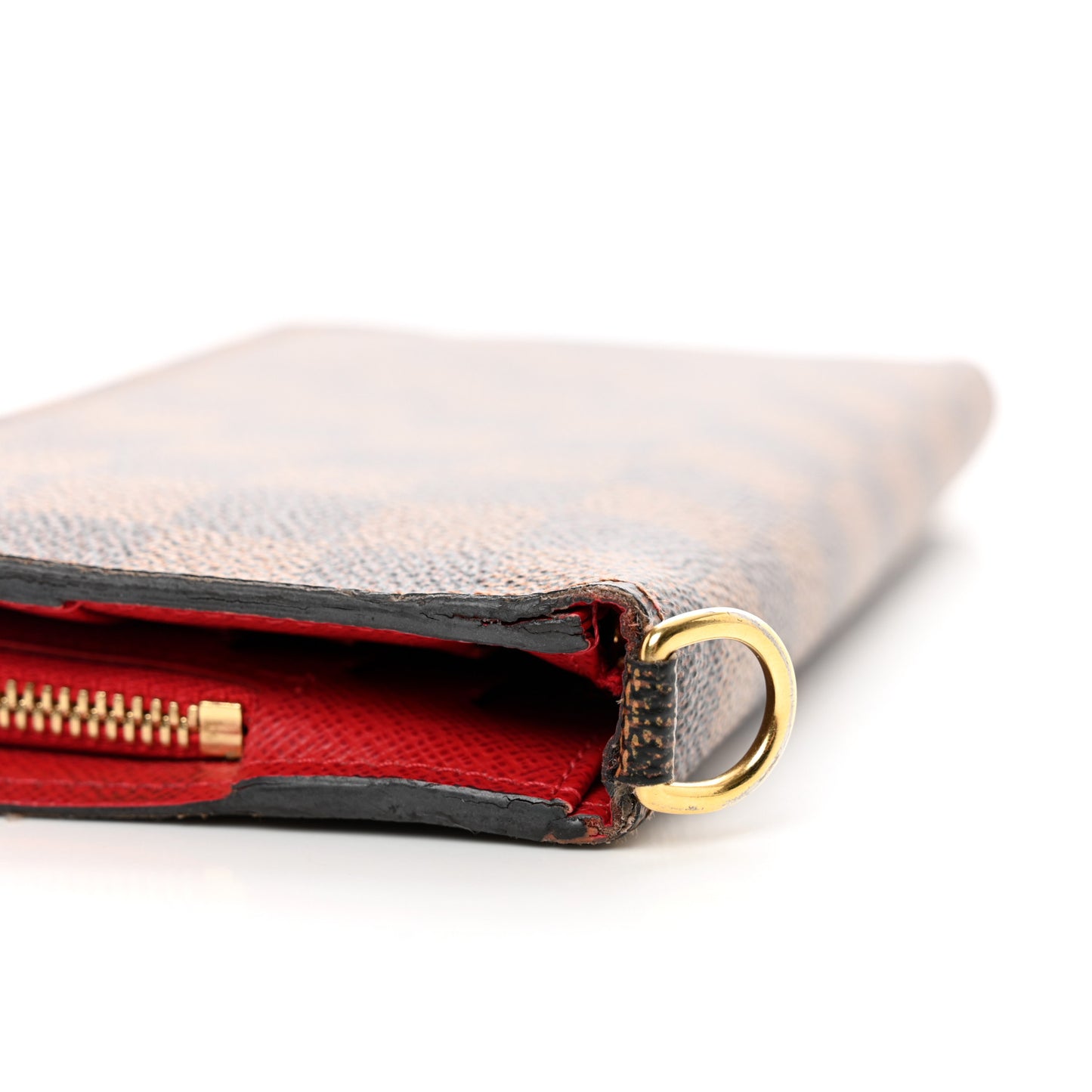 Damier Ebene Insolite Wallet Rouge