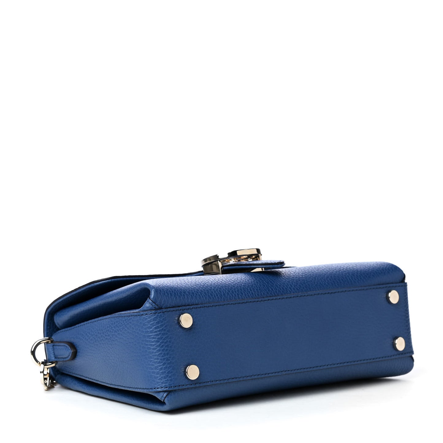 Dollar Calfskin Interlocking G Top Handle Shoulder Bag Caspian
