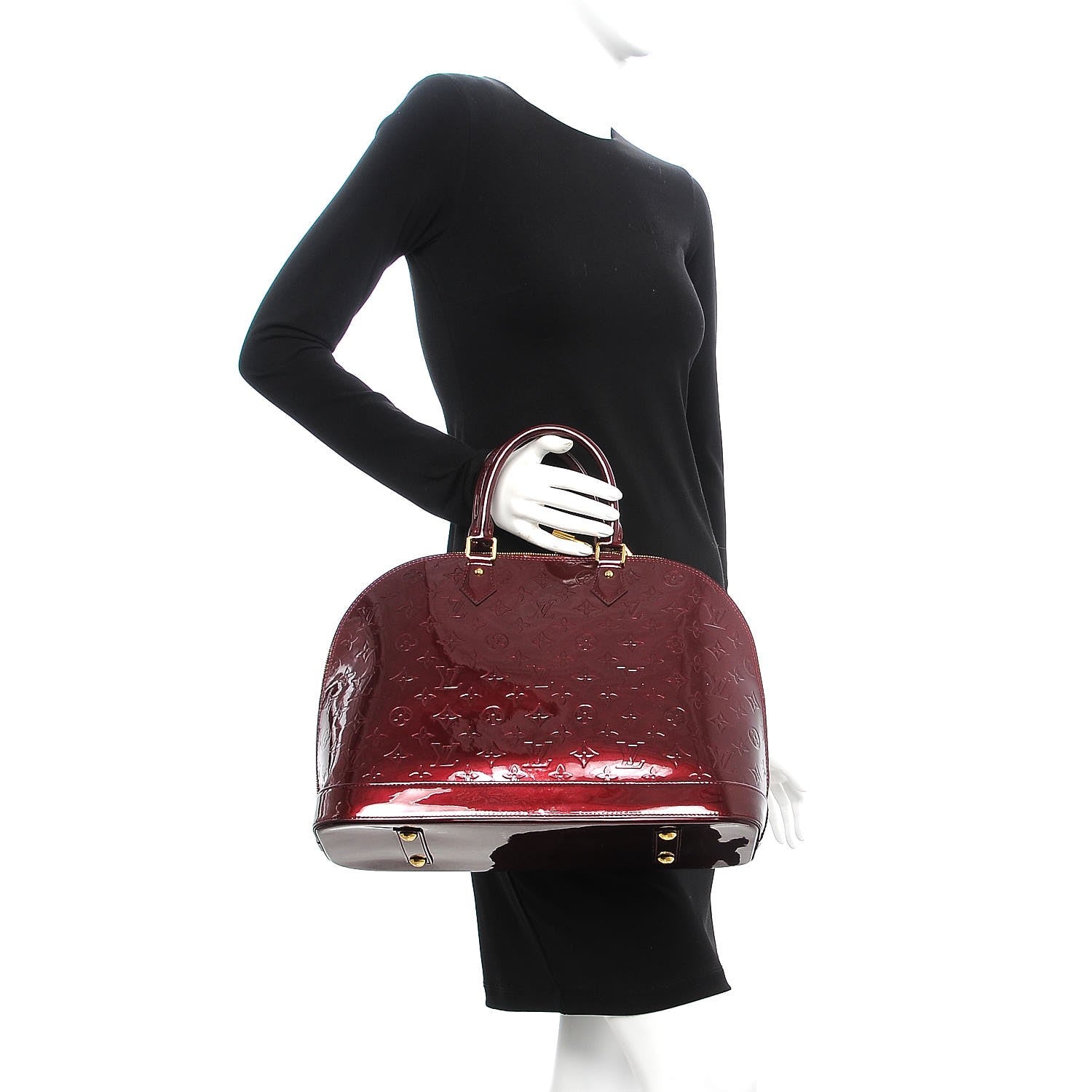 Louis Vuitton Vernis Alma GM Rouge Fauviste 2 of 10
