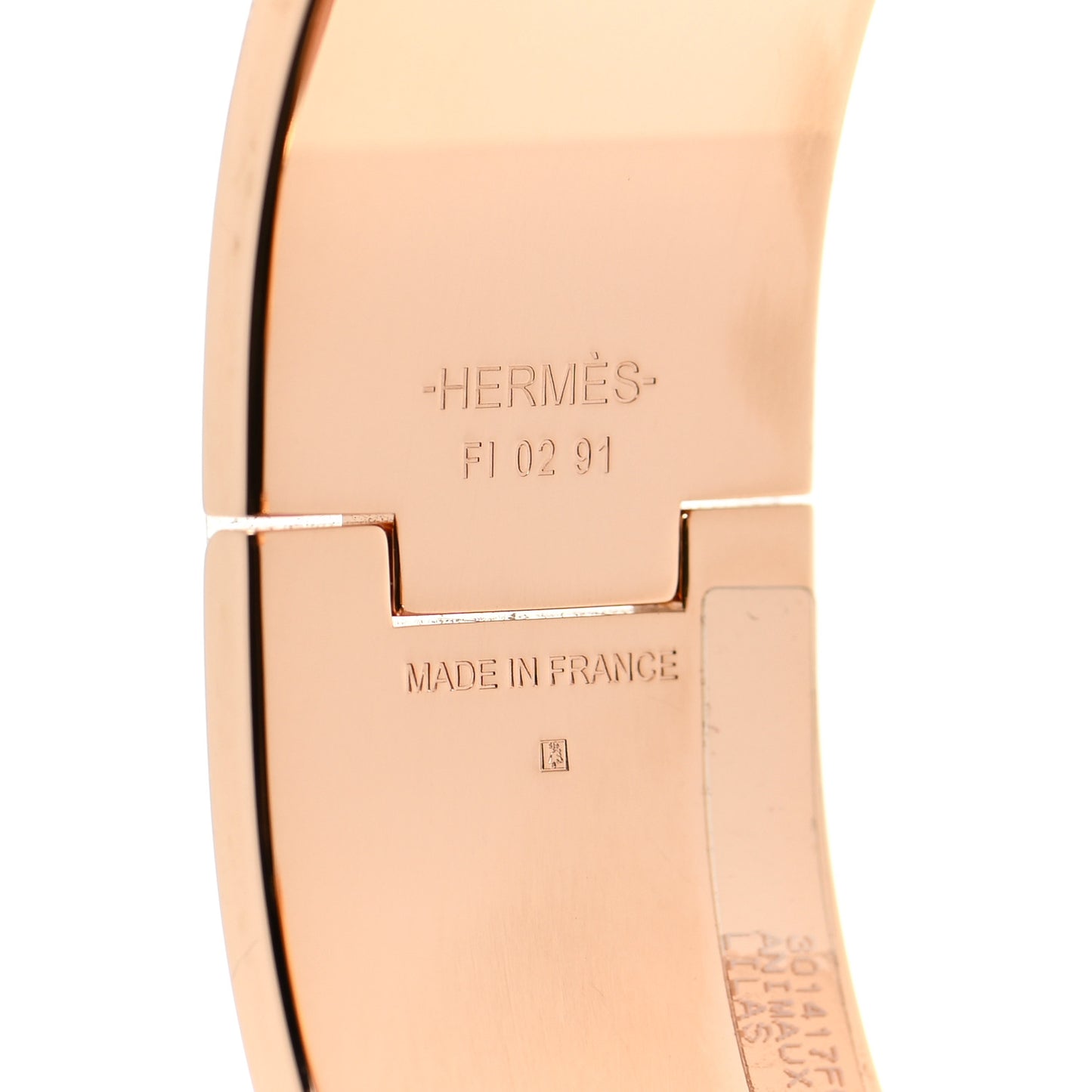 Enamel Printed Animaux Camoufles Wide Clic Clac H Bracelet PM Lilas