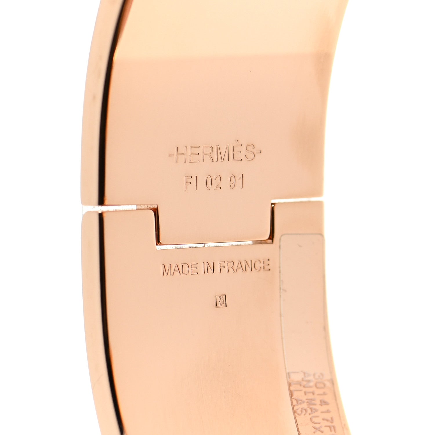 Hermes Enamel Printed Animaux Camoufles Wide Clic Clac H Bracelet PM Lilas 4 of 6