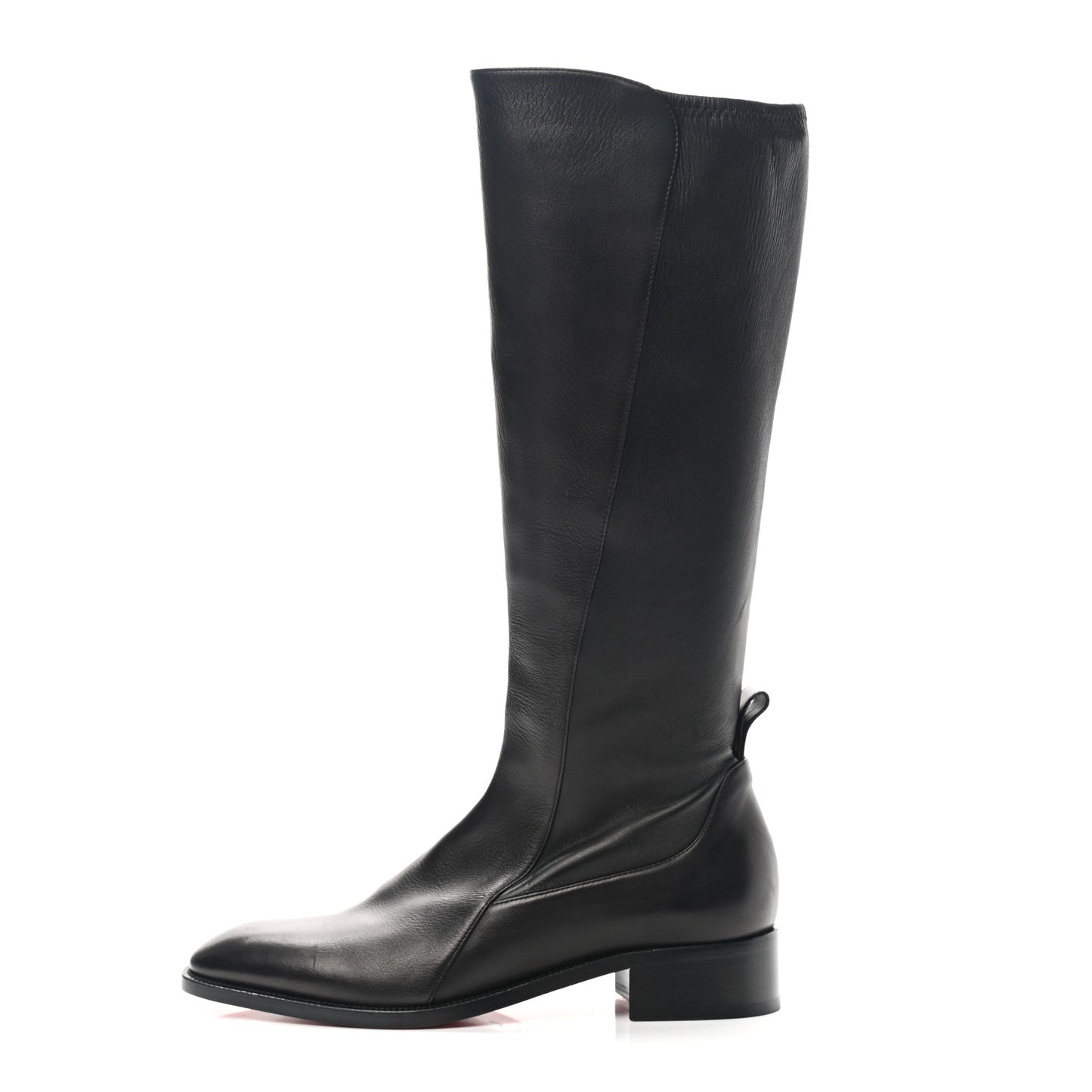 Nappa Tagastretch Flat Knee Boots 38.5 Black