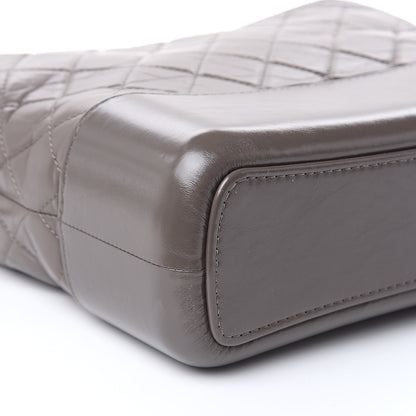 Chanel Aged Calfskin Quilted Medium Gabrielle Hobo Gray 8 of 10