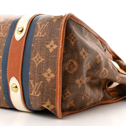 Louis Vuitton Monogram Rayures Tisse Sac GM Blue 10 of 10