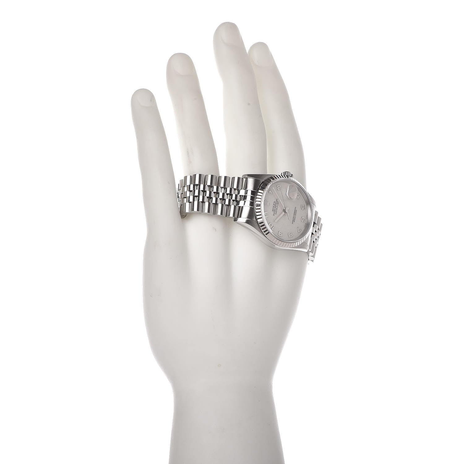 Rolex Stainless Steel 18K White Gold 36mm Oyster Perpetual Datejust Watch White Jubilee 16234 2 of 7