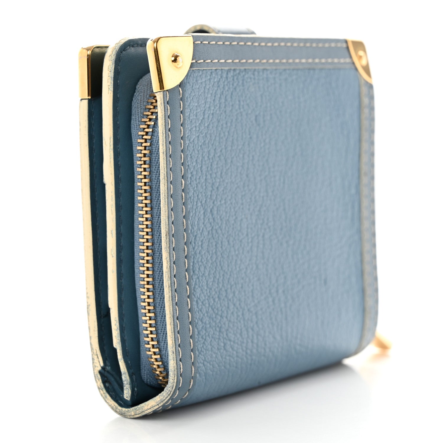 Louis Vuitton Suhali Compact Zipped Wallet Blue 3 of 11