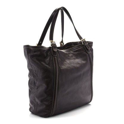 Gucci Calfskin Large Interlocking G Shoulder Bag Brown 2 of 13