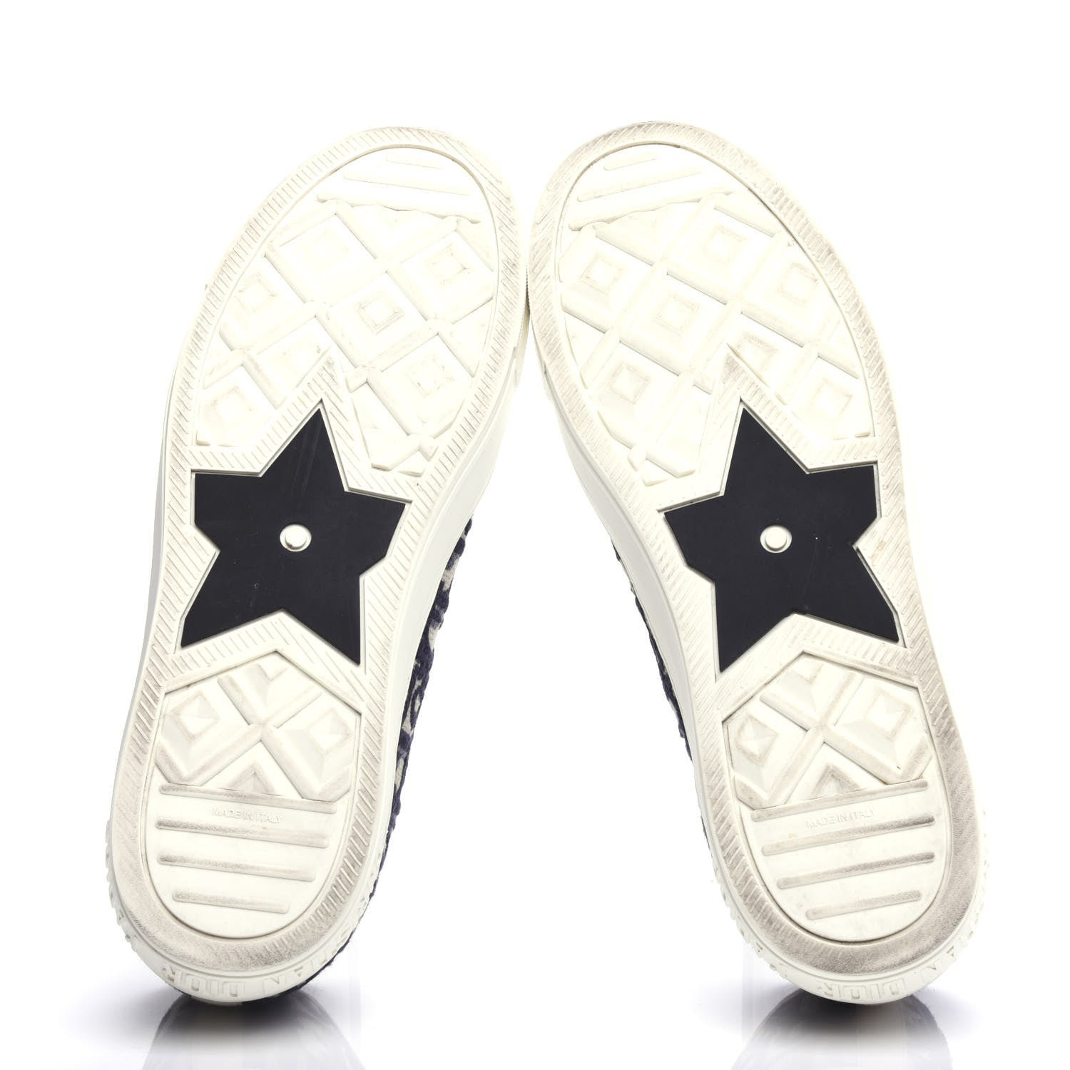 Christian Dior Canvas Oblique Walk'N'Dior Low Top Sneakers 42 Deep Blue 6 of 9