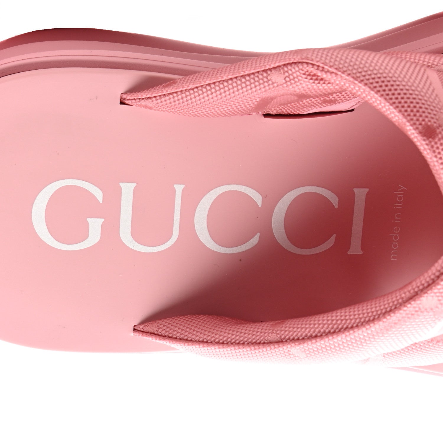 Gucci GG Nylon Platform Slide Sandals 39 Hopeful Pink 7 of 10