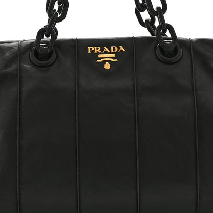 Prada Soft Calf Shoulder Bag Black 8 of 10