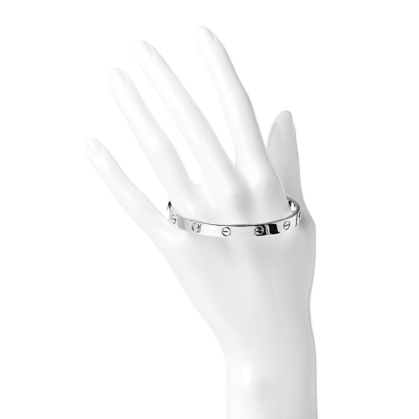 18K White Gold LOVE Bracelet 18