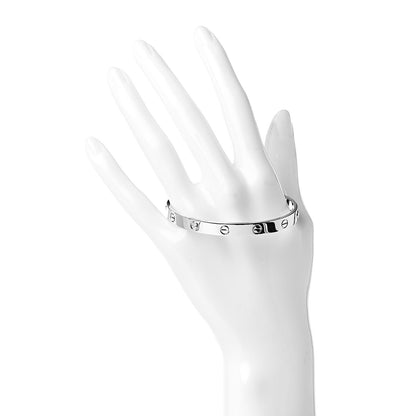 Cartier 18K White Gold LOVE Bracelet 18 2 of 4