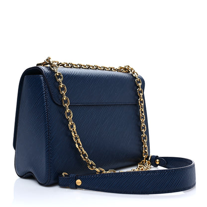 Louis Vuitton Epi Twist Shoulder Bag MM Indigo 3 of 7