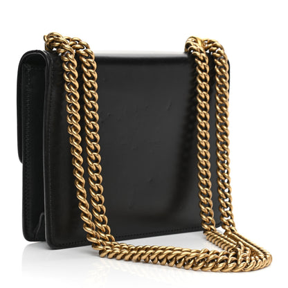 Gucci Knight Calfskin Small GG Marmont Chain Handle Bag Black 3 of 14