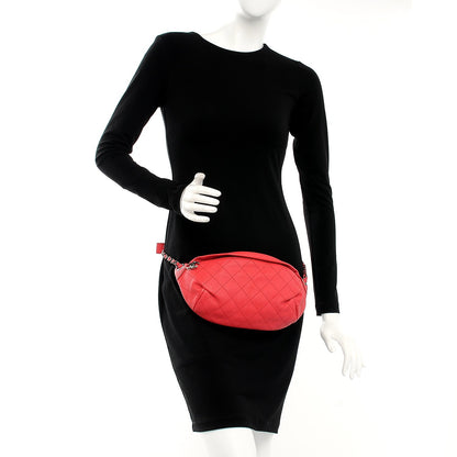 Chanel Caviar Quilted Zip and Carry Waist Bag Fanny Pack Pink 2 of 7