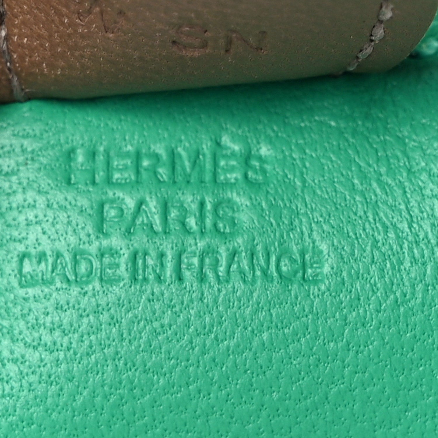 Hermes Milo Lambskin Grigri Rodeo Horse Bag Charm PM Menthe Vert Fizz Etoupe 3 of 5
