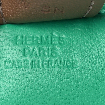 Hermes Milo Lambskin Grigri Rodeo Horse Bag Charm PM Menthe Vert Fizz Etoupe 3 of 5