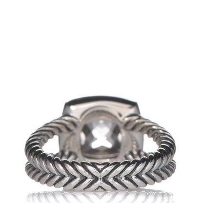 David Yurman Sterling Silver Diamond White Topaz 7mm Petite Albion Ring 48 4.5 4 of 6