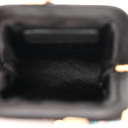Dolce & Gabbana Satin Crystal Embellished Chain Clutch Black 5 of 11