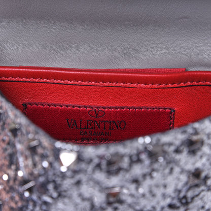 Valentino Garavani Glitter Mini Rockstud Spike Shoulder Bag Silver 8 of 13