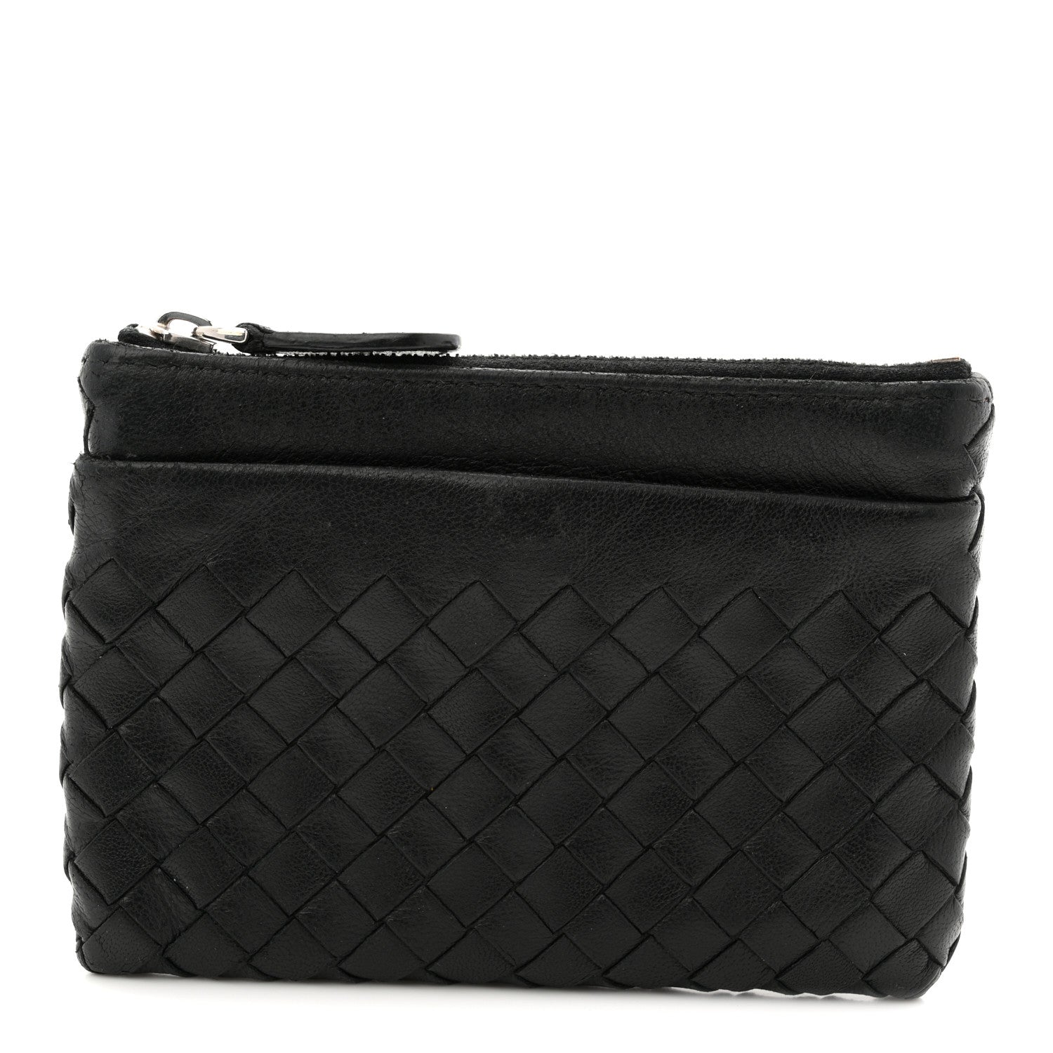 Bottega Veneta Nappa Intrecciato Key Holder Black 1 of 8
