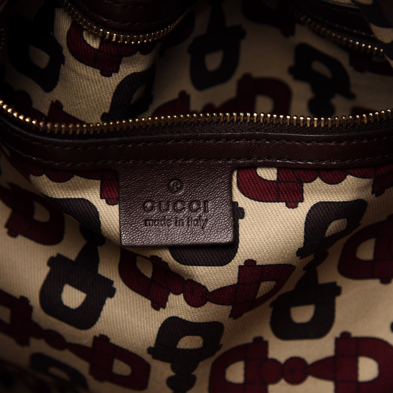 Gucci Guccissima Studded Pelham Shoulder Bag Dark Brown 6 of 11