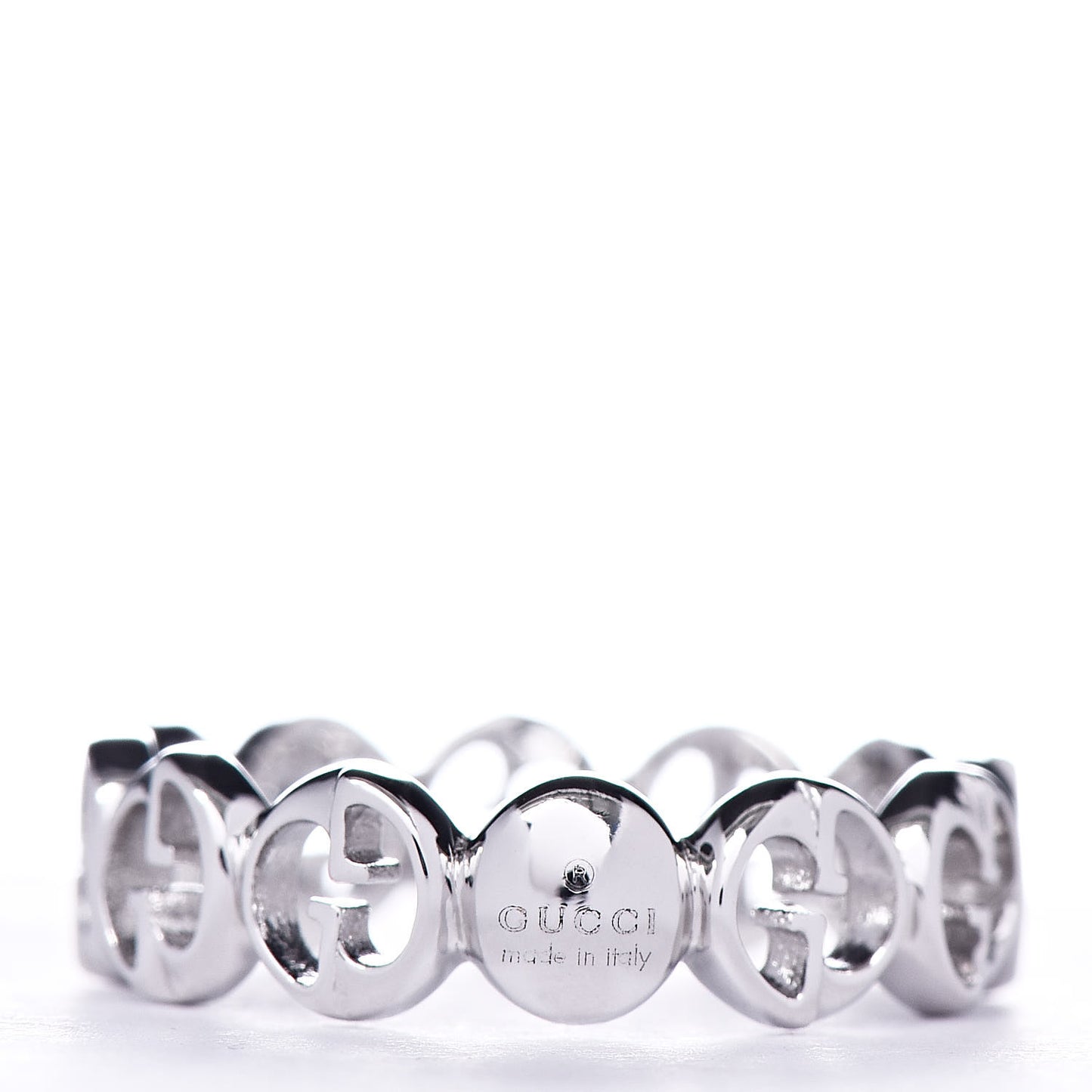 18K White Gold 5mm 1973 Band Ring 48 4.5