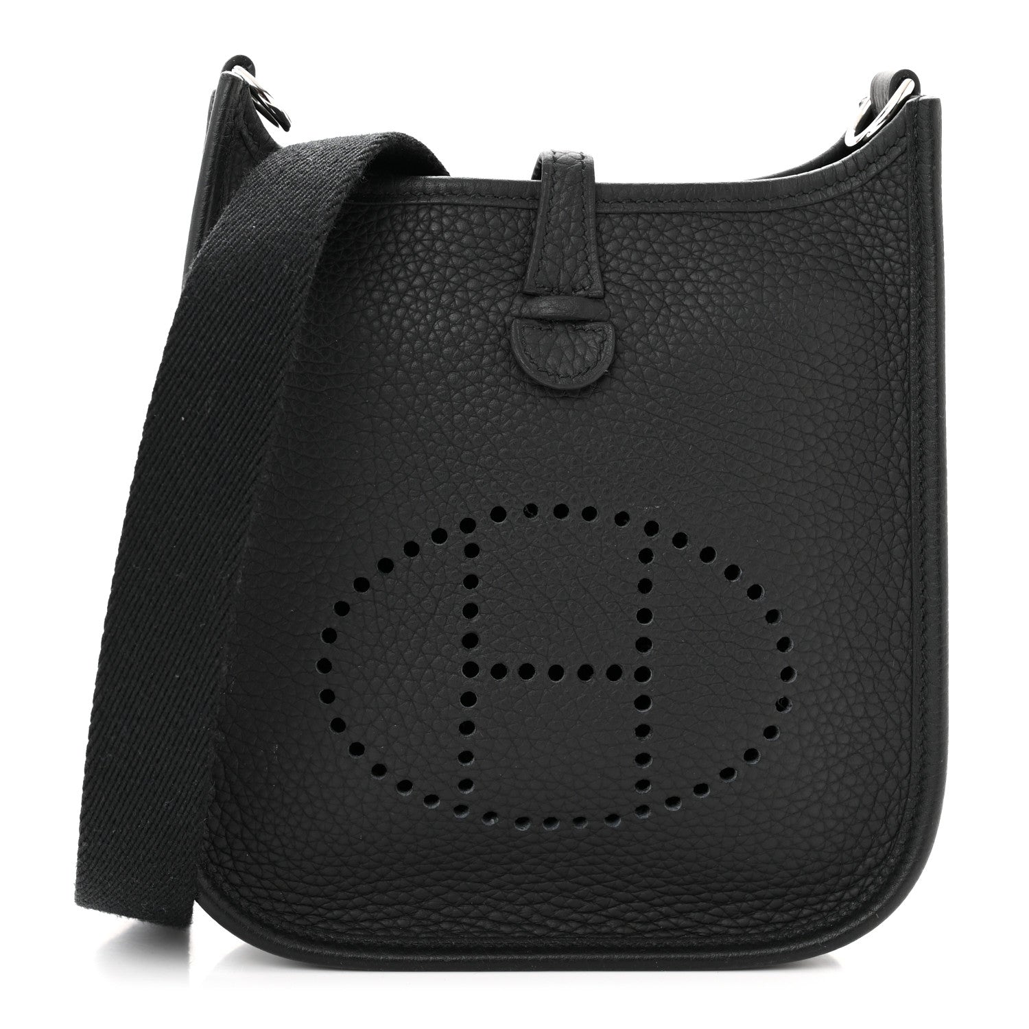 Hermes Taurillon Clemence Evelyne TPM Black 1 of 11